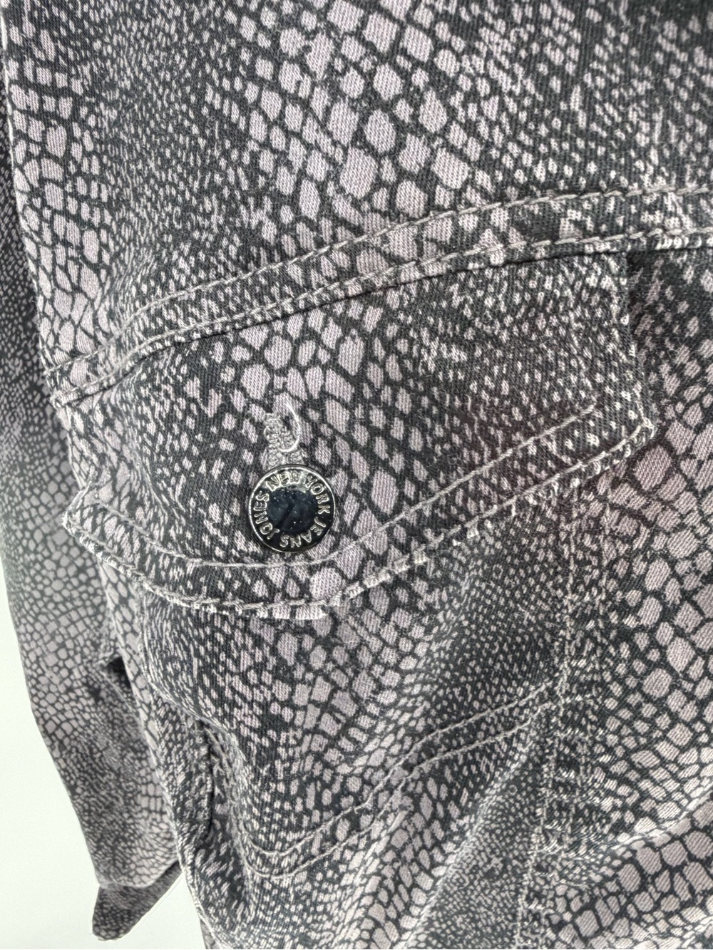 Purple Snake Oversized Button-Up Jacket - Picture 2 of 8